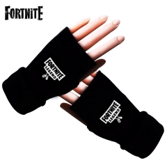 Fortnite Game Black Half Finger Cosplay Warm Anime Gloves
