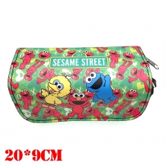 Sesame Street Cartoon Pen Bags Anime Pencil Bag For Student