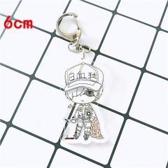 Japanese Cartoon Cells At Work Anime Acrylic Keychain Cute Keyring