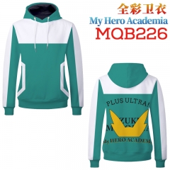 Boku no Hero Academia / My Hero Academia Fashion Cosplay Cartoon Print Anime Sweater Hooded Hoodie
