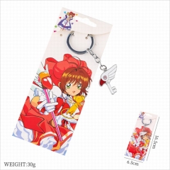 Card Captor Sakura For Girl Cosplay Cartoon Key Ring Decoration Fashion Anime Keychain