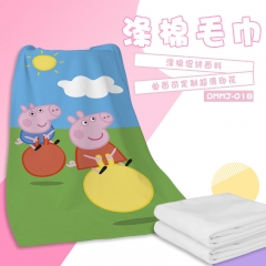 Peppa Pig Soft Cartoon Bath Towel Fancy Towel Fashion Comfortable Anime Towel