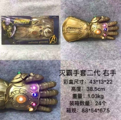 Avengers: Infinity War Thanos 2 Generation Movie Model Toy Statue PVC Anime Figure Right Hand Gloves with Light