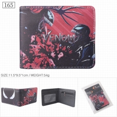 Venom Movie Cartoon Cosplay PU Purse Anime Short Wallet