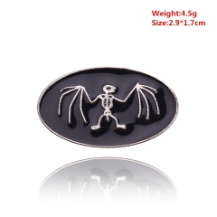 Popular Fashion Bat Design Gift Stocking Cosplay Pin Alloy Brooch 10Pcs Per Set