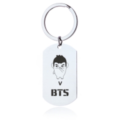K-POP BTS Bulletproof Boy Scouts Alloy Keychain Decoration Pendant