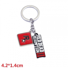 Red Dead: Redemption2 Game Cosplay Cartoon Pendant Key Ring Anime Alloy Keychain