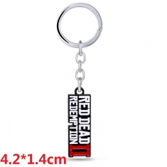 Red Dead: Redemption2 Game Cosplay Cartoon Pendant Key Ring Anime Alloy Keychain
