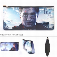Harry Potter Zipper PU Pen Bag Students Cartoon Pencil Bags