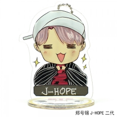 K-POP BTS Bulletproof Boy Scout Acrylic Figure Keychain Cute Plate Standing Holder