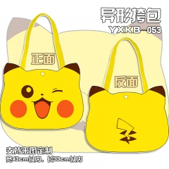 Pokemon Pikachu Fashion Anime Colorful Shopping Bag Single Shoulder Bags