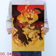 Fairy Tail Cartoon Placard Home Decoration Retro Kraft Paper Anime Poster