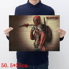 Deadpool Movie Placard Home Decoration Retro Kraft Paper Anime Poster