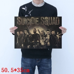 Suicide Squad Movie Placard Home Decoration Retro Kraft Paper Anime Poster
