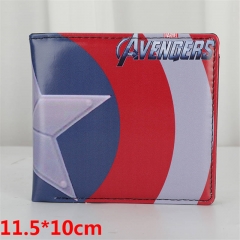 Super Hero Captain America Bifold Wallets PU Leather Short Wallet