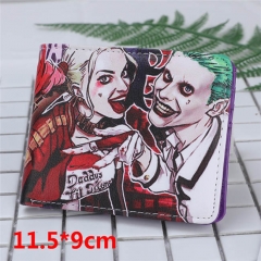 Movie Suicide Squad Bifold Wallets PU Leather Short Wallet
