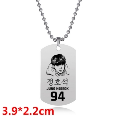 K-POP BTS Bulletproof Boy Scouts Cartoon Pendant Fashion Jewelry Anime Alloy Necklace
