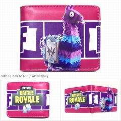 Fortnite Game Coin Purse PU Leather Red Bifold Anime Short Wallet