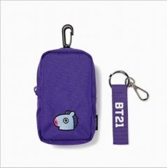 Fashion K-POP BTS Bulletproof Boy Scouts Cosplay Cartoon Wallets Bag Anime Wallet Shoulder Pouch Bag