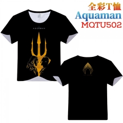 Aquaman Short Sleeves T shirts Cosplay 3D Print Cartoon Tshirts
