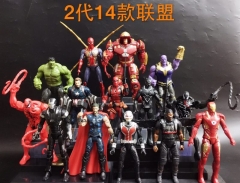 The Avengers Super Hero 2 Generation Model Toys Statue Anime PVC Figure (14pcs/set)