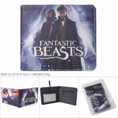 Fantastic Beasts and Where to Find Them Movie Colorful Cosplay PU Leather Wallet Bifold Short Coin Purse