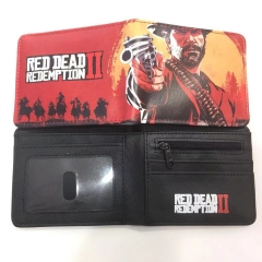 Red Dead Redemption Game Cosplay Cartoon Wallets PU Leather Coin Purse Bifold Anime Wallet