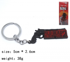 Red Dead Redemption Game Model Gun Cartoon Cosplay Decoration Pendant Anime Keychain