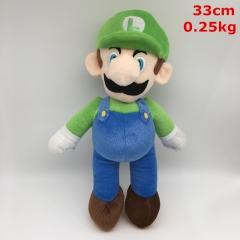 Super Mario Bro Hot Game Luigi Cosplay Cartoon For Gift Doll Anime Plush Toy