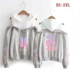 3Colors K-POP BTS Bulletproof Boy Scouts SUGA Fashion For Adult Cosplay 3D Print Strapless Shoulder Hooded Anime Long Sleeves Hoodie