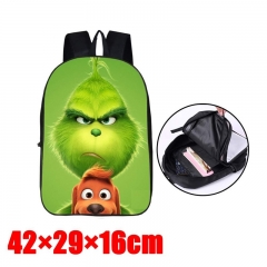 The Grinch Movie Terylene Backpack Travel Cosplay Bag