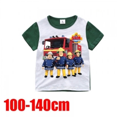 Fireman Sam Anime Children's Short Sleeve T Shirt