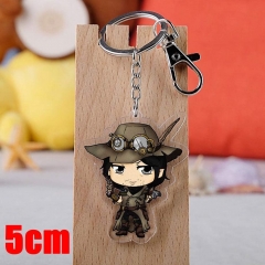 Red Dead: Redemption Game Pendant Key Ring Transparent Anime Acrylic Keychain