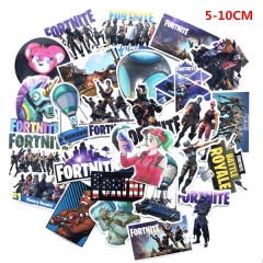Game Fortnite PVC Kawaii Anime Stickers 50pcs/Set