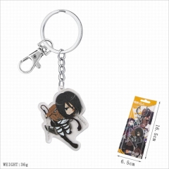 Attack on Titan/Shingeki No Kyojin Cosplay Cartoon Decoration Acrylic Anime Keychain