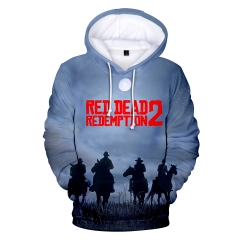 RED DEAD REDEMPTION Game Fashion 3D Hooded Long Sleeves Hoodie