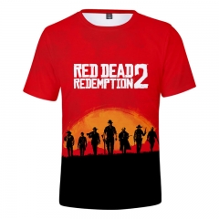 RED DEAD REDEMPTION Fashion 3D Tshirts Cartoon Short Summer T shirts