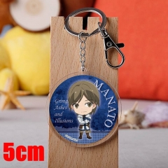 Hai to Gensou no Grimgar Manato Cartoon Pendant Key Ring Transparent Anime Acrylic Keychain