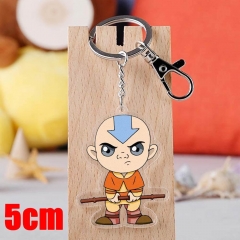 Avatar: The Last Airbender Aang Cartoon Pendant Key Ring Transparent Anime Acrylic Keychain