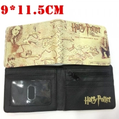 Harry Potter Movie Cosplay Cartoon Wallets PU Leather Coin Purse Bifold Anime Wallet