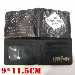 Harry Potter Movie Cosplay Cartoon Wallets PU Leather Coin Purse Bifold Anime Wallet
