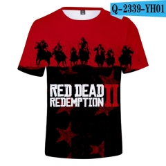 RED DEAD REDEMPTION Fashion 3D Tshirts Cartoon Short Summer T shirts