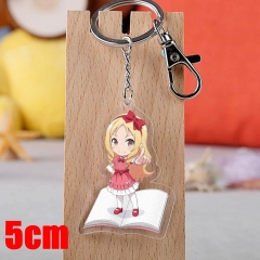 Eromanga Sensei Yamada Elf Cartoon Pendant Key Ring Transparent Anime Acrylic Keychain