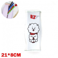 K-POP BTS Bulletproof Boy Scouts BT21 Zipper Pen Bag Students Cartoon Pencil Bags