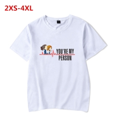 4Colors New Arrival Grey's Anatomy Movie Casual T Shirts Fashion Loose T Shirts