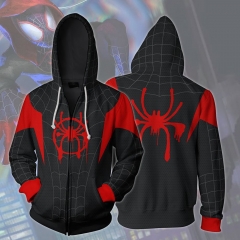 Marvel Spider Man 3D Hooded Long Sleeves Zipper Hoodie