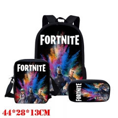 Fortnite Game Terylene Backpack Shoulder Bag Pencil Bags Set