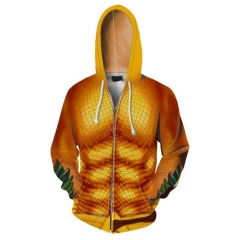Movie Aquaman 3D Hooded Long Sleeves Cosplay Hoodie