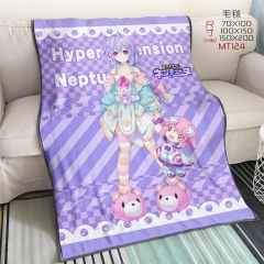 Choujigen Game Neptune Velvet Cartoon Design For Children Anime Blanket