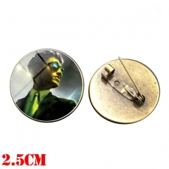 2Colors Movie Artemis Fowl Cosplay Cartoon Decoration Alloy Badge Pin Anime Brooch